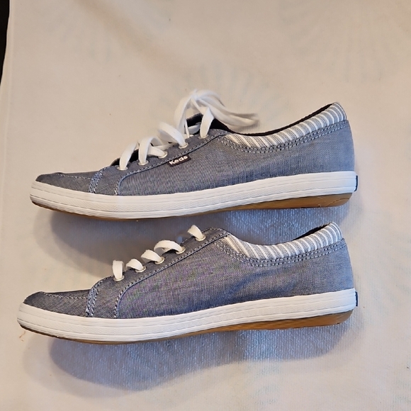 Keds Denim Blue Sneakers with White Laces - Picture 3 of 7